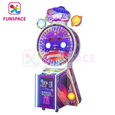 Planeta podróży moneta obrotowa arcade bilet zręczności